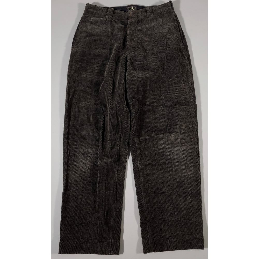 RRL Corduroy Pants Mens‎ 31x29 Brown Straight Leg Button Fly Ralph Lauren - Picture 3 of 9